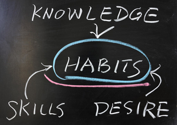 The relationship between habits and knowledge skills desire