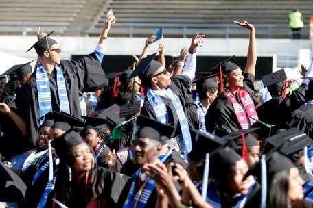 Jackson State University's graduating class of 2014 Celebrate during commencement ceremony May 3, 2014.