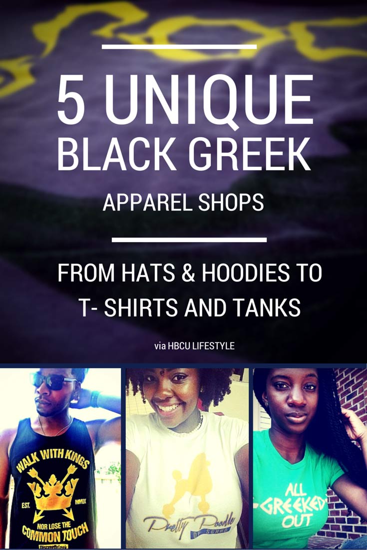 5 Unique Black Greek Apparel Shops Online