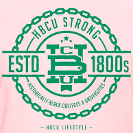 Pink and Green HBCU Strong T-Shirt