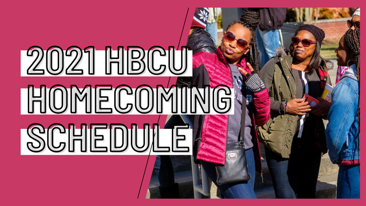 Family and friends pose for a selfie on the yard during a 2019 Homecoming celebration at North Carolina Central University.